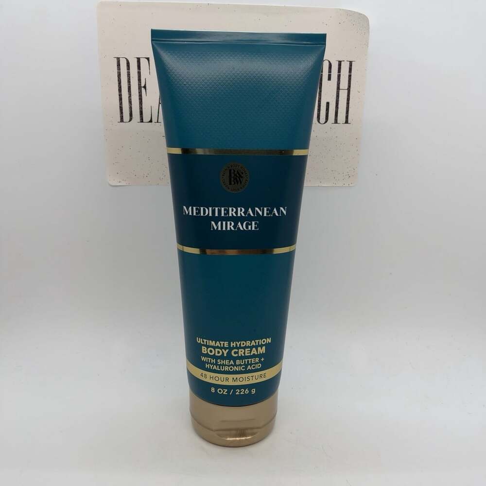 Bath & Body Works Mediterranean Mirage Body Cream 8 oz Discontinued Scent HTF